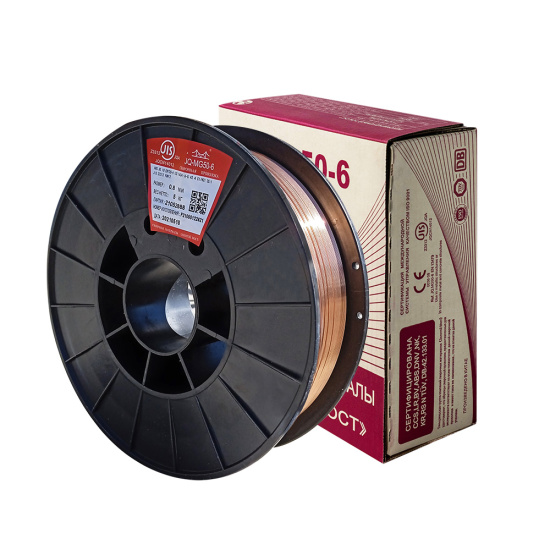 Сварочная Проволока омеднен. Golden Bridge ER-70S-6 ф 0,8 мм (кассета 5 кг, аналог СВ-08ГС)