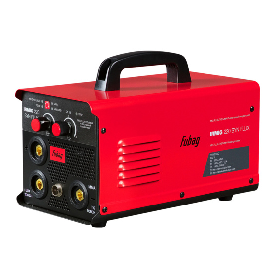 Сварочный полуавтомат FUBAG IRMIG 220 SYN FLUX (220 В, горелка)