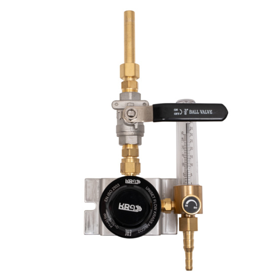 Пост газовый (точка отбора) UNISET FLOW AR/CO2 (углекислый газ/аргон), KRASS