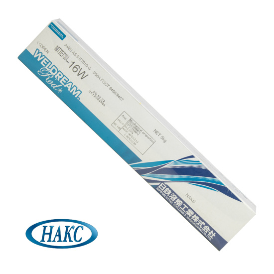 Электроды Nittetsu 16W ф 3,2 мм, пачка 5 кг (тип Э50А, пост+перем, основной, аналог LB-52U, НАКС)