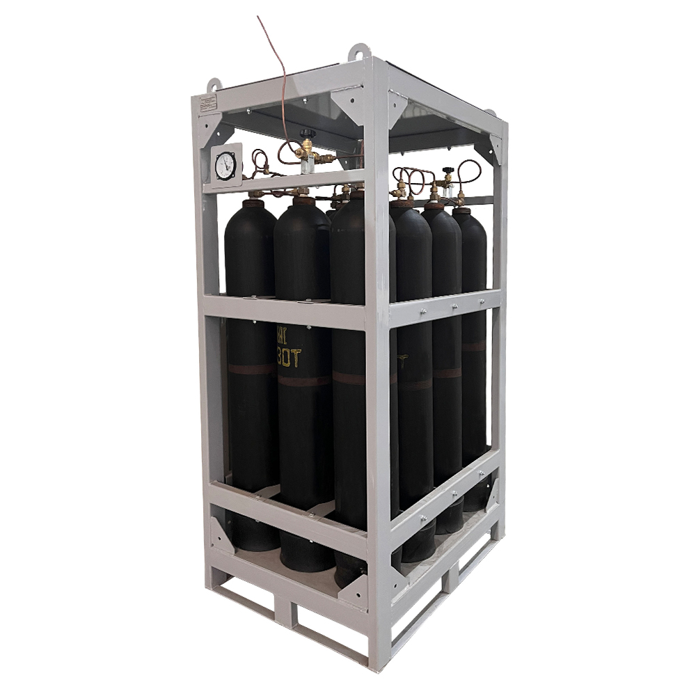 Газовая рампа инертные газы разрядная РРм К-12-40-150 (моноблок 12 балл. x 40 л, 150 атм.), Джет