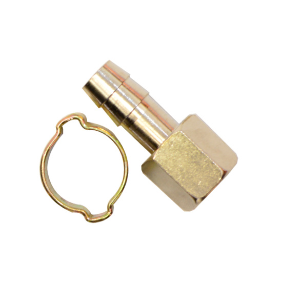 Переходник 1/4" F внут. резьба на ёлочку 10 мм (с обжимом 10х15), FUBAG