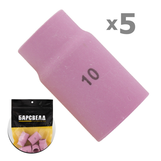 Сопло керамическое SR 17/18/26 под стандартную линзу №10 ф 17,5 мм, L=42 мм (уп. 5 шт.), БАРСВЕЛД