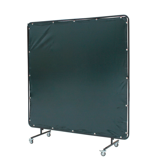 Сварочный экран мобильный Митек PVC (2000x1950 мм, с темно-зеленой шторой) Сварочный экран мобильный Митек PVC (2000x1950 мм, с темно-зеленой шторой)
