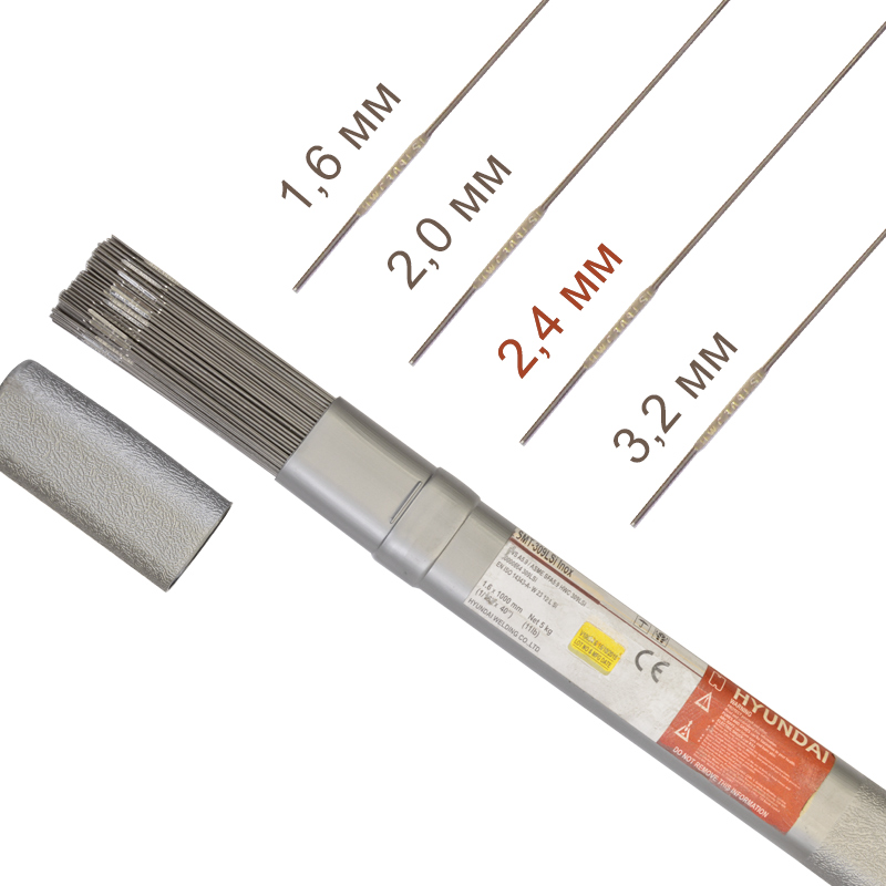 Прутки нерж. HYUNDAI SMT 316LSi ф 2,4 мм (пачка 5 кг)